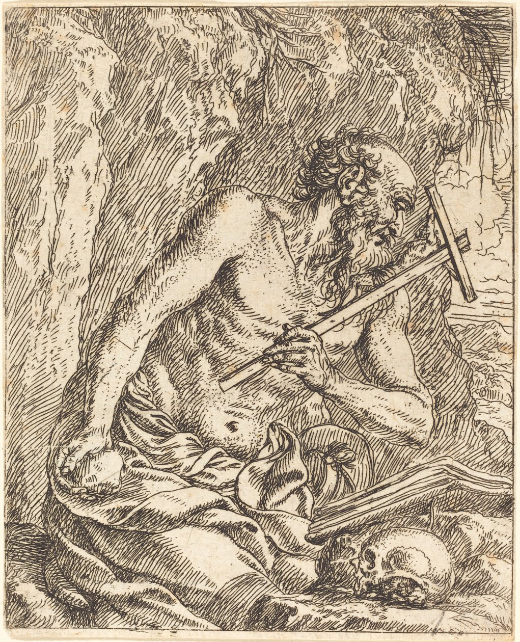Sankt Jerome Penitent af Jonas Umbach