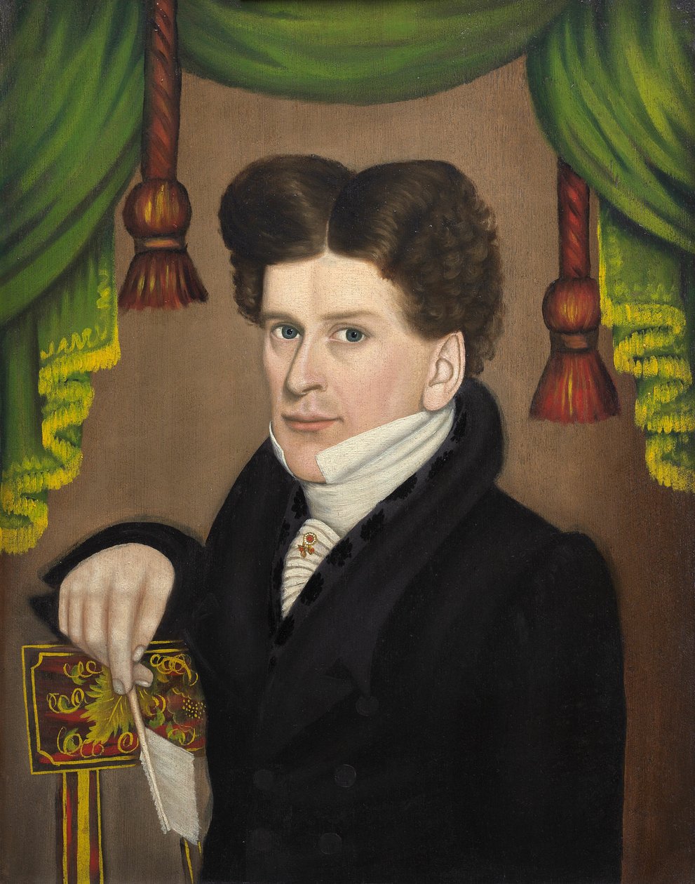 Mand med en kuglepen, 182730. af Jonas Welch Holman