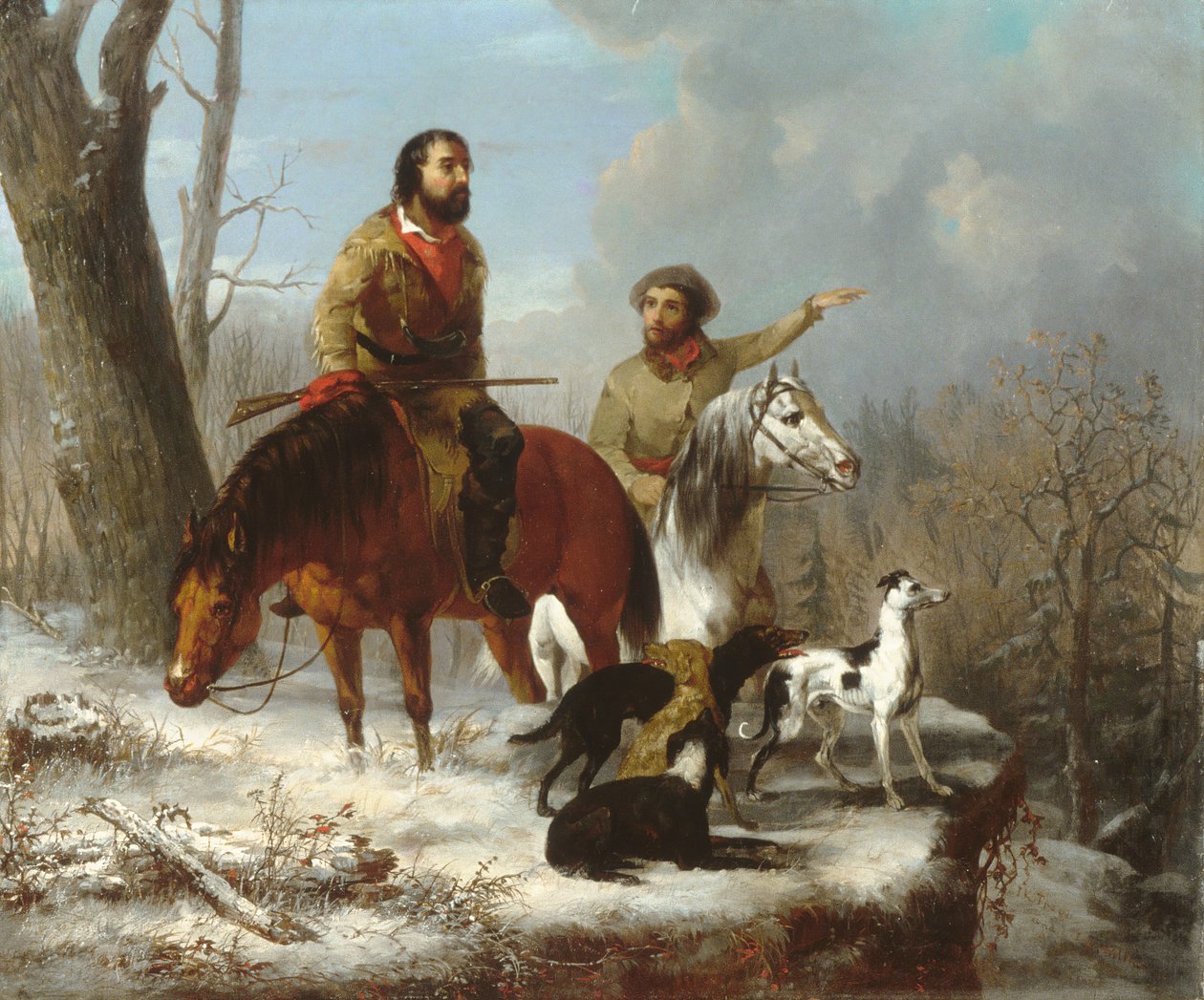 Fangstmænd, ca. 1855 af Jonathan K. Trego