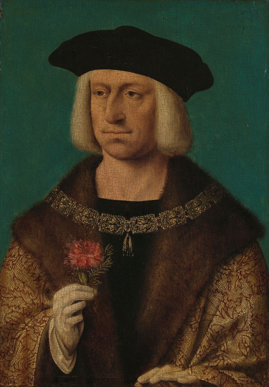 Portræt af Maximilian I, ca. 1530 af Joos van Cleve