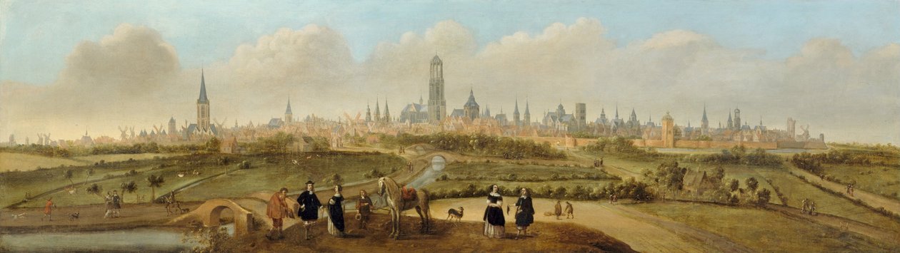 Udsigt over byen Utrecht af Joost Cornelisz. Droochsloot