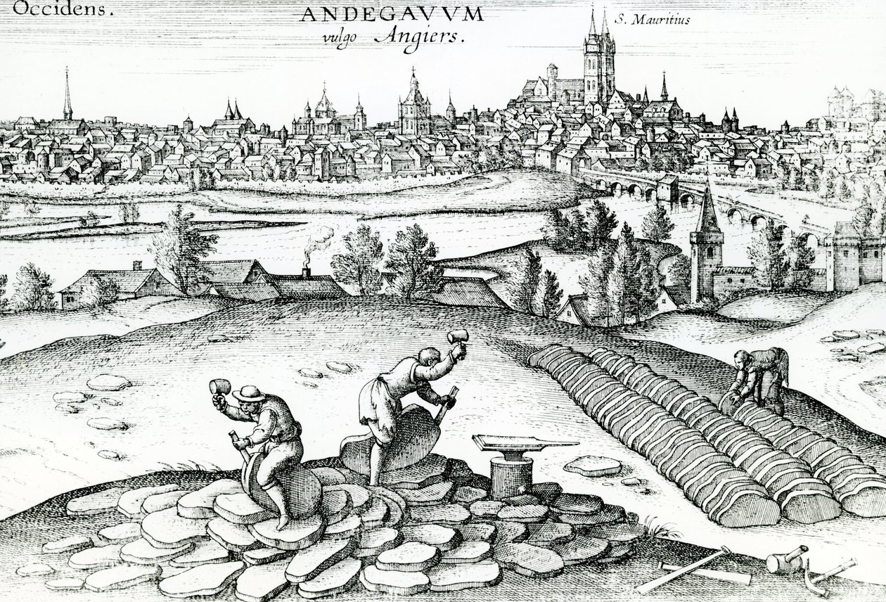 Skiferbrud i Angers, 1561 af Joris Hoefnagel