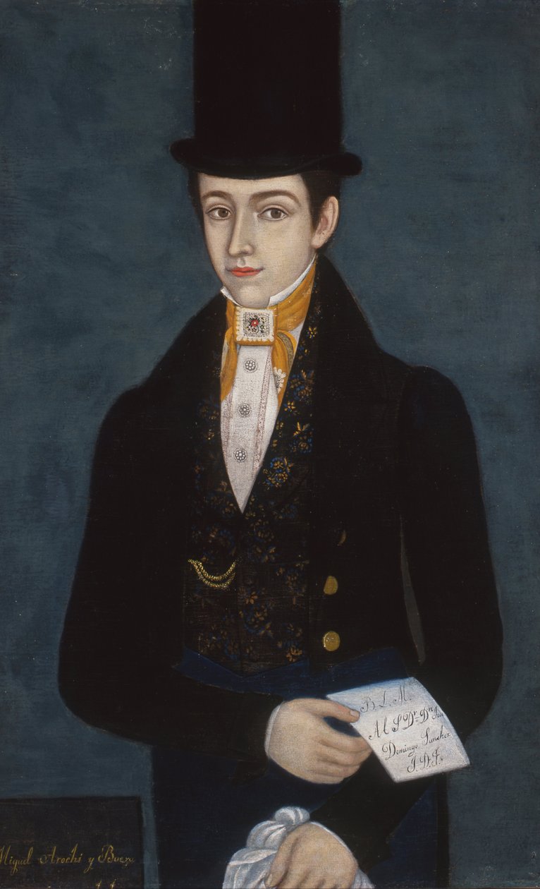 Portræt af Miguel Arochi y Baeza af José María Estrada