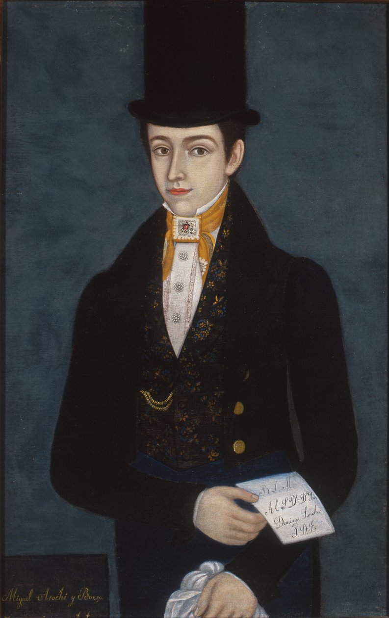 Portræt af Miguel Arochi y Baeza af José María Estrada