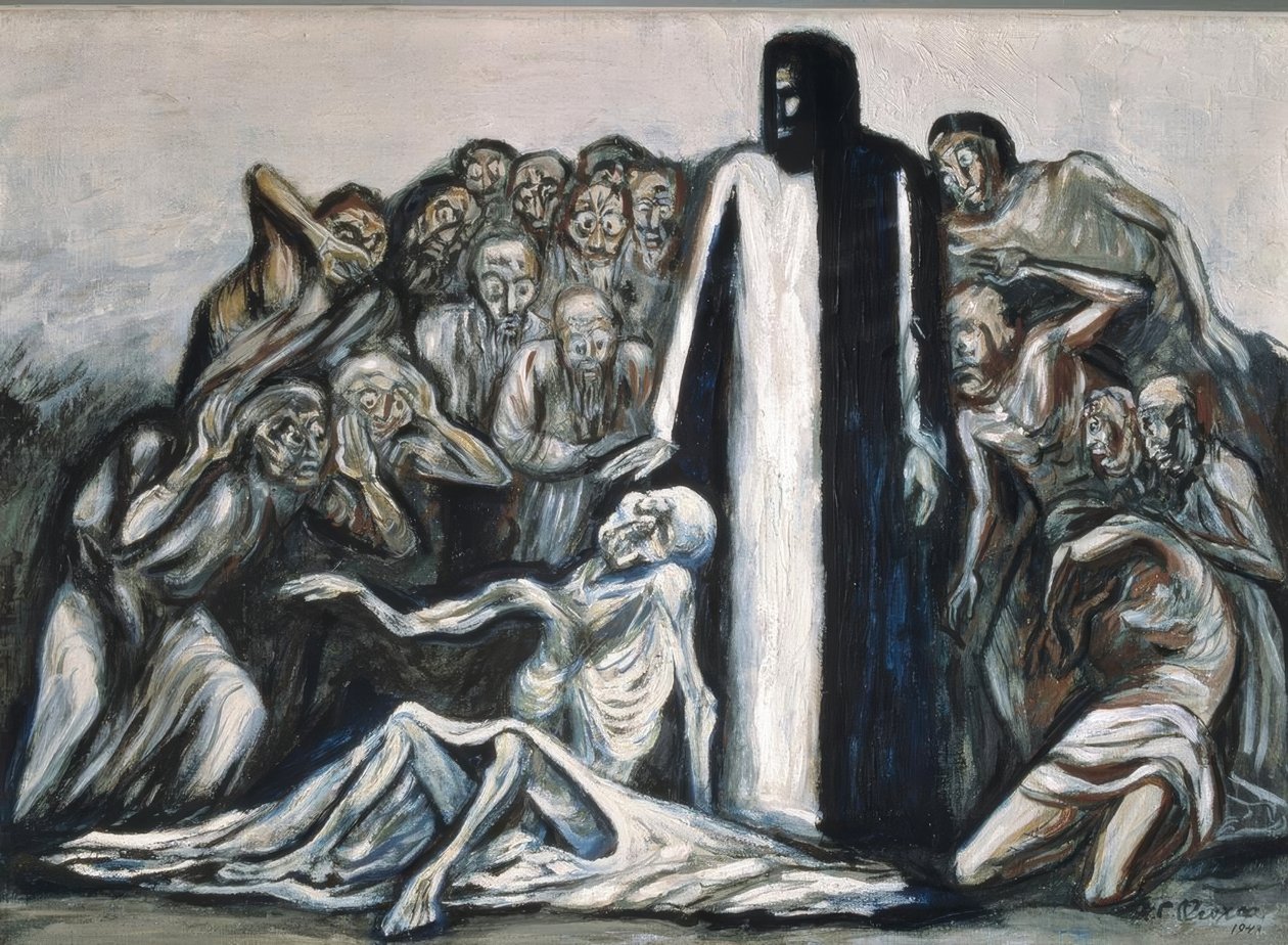 Oprejsen af ​​Lazarus af José Clemente Orozco