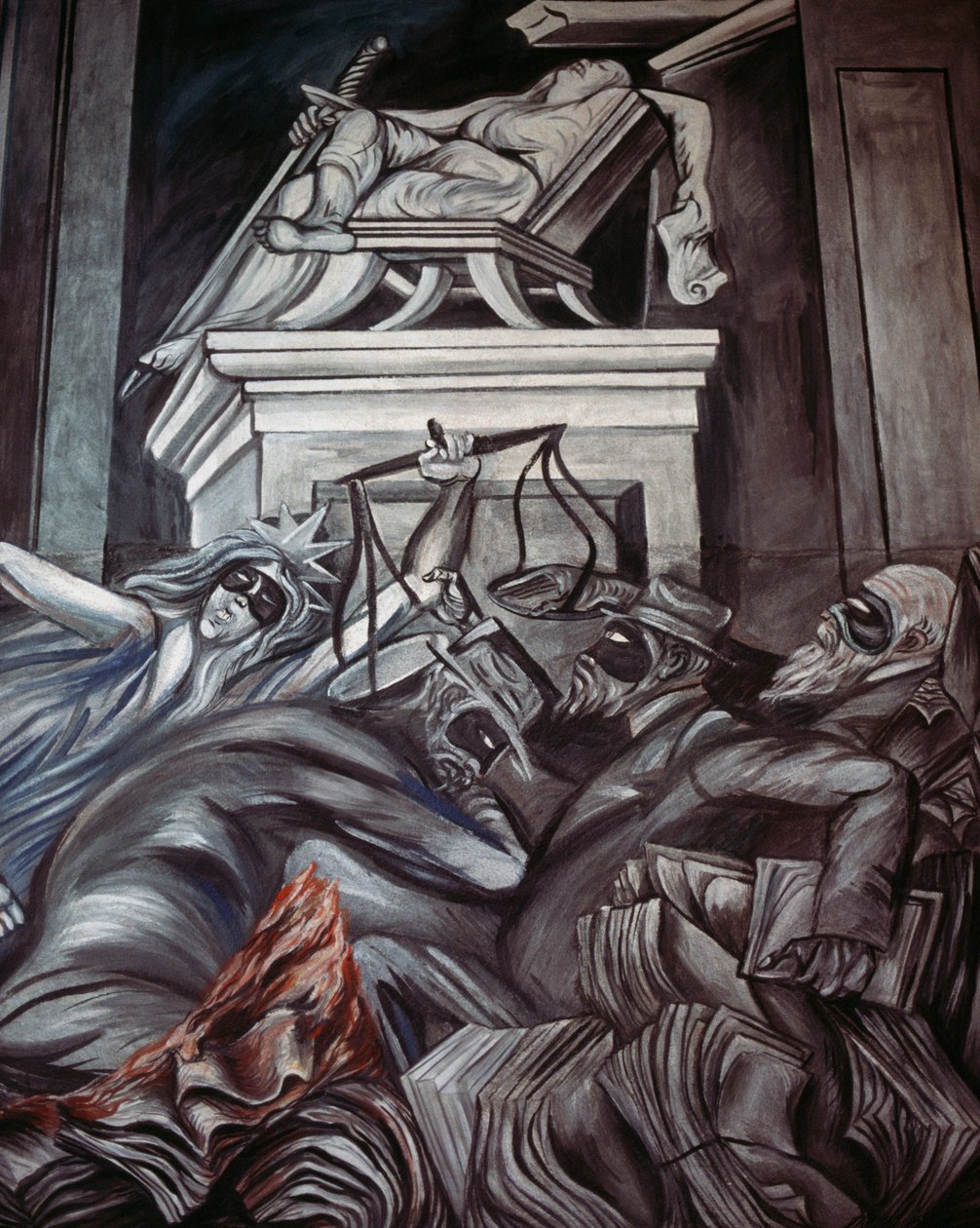 Retfærdighed (detaljer) af José Clemente Orozco