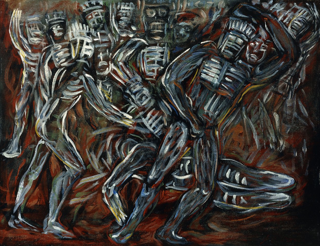 De hvide guder; Los Teules af José Clemente Orozco