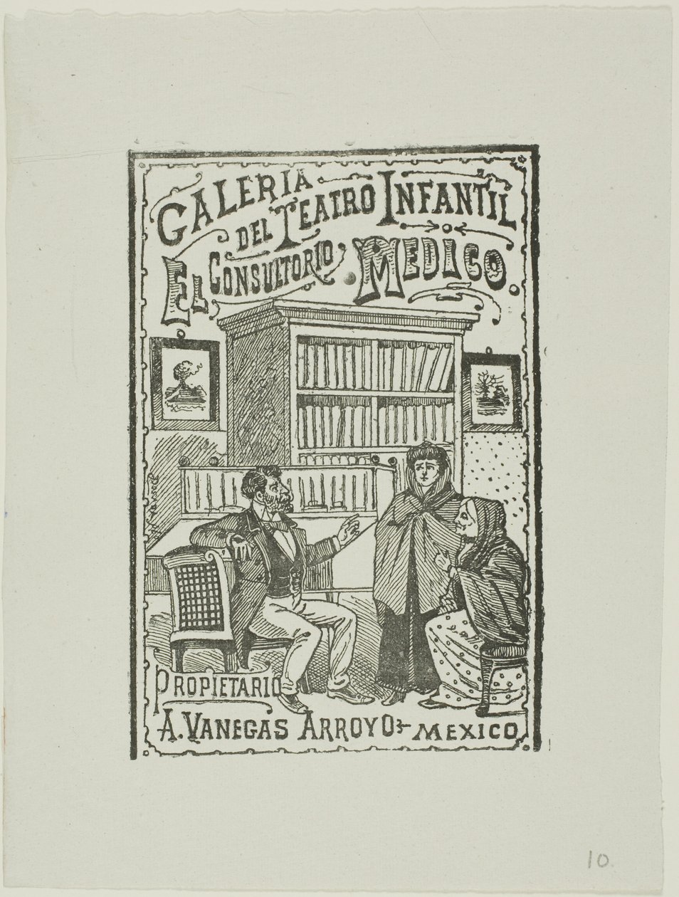 Lægens kontor af José Guadalupe Posada