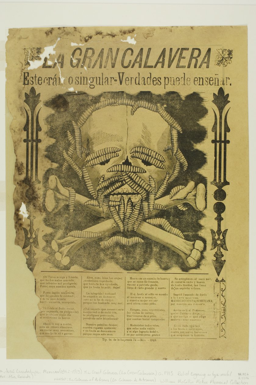 Den store Calavera af José Guadalupe Posada
