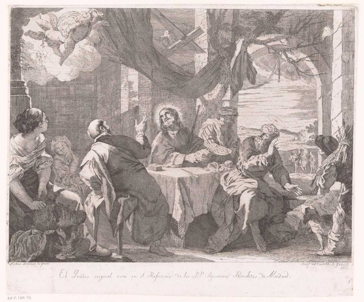 Måltid i Emmaus af José del Castillo