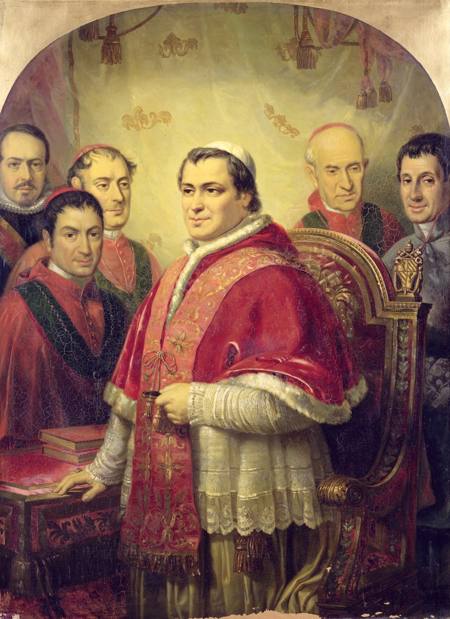Pave Pius IX (1792-1878) 1847 af Jose Galofre Y Coma