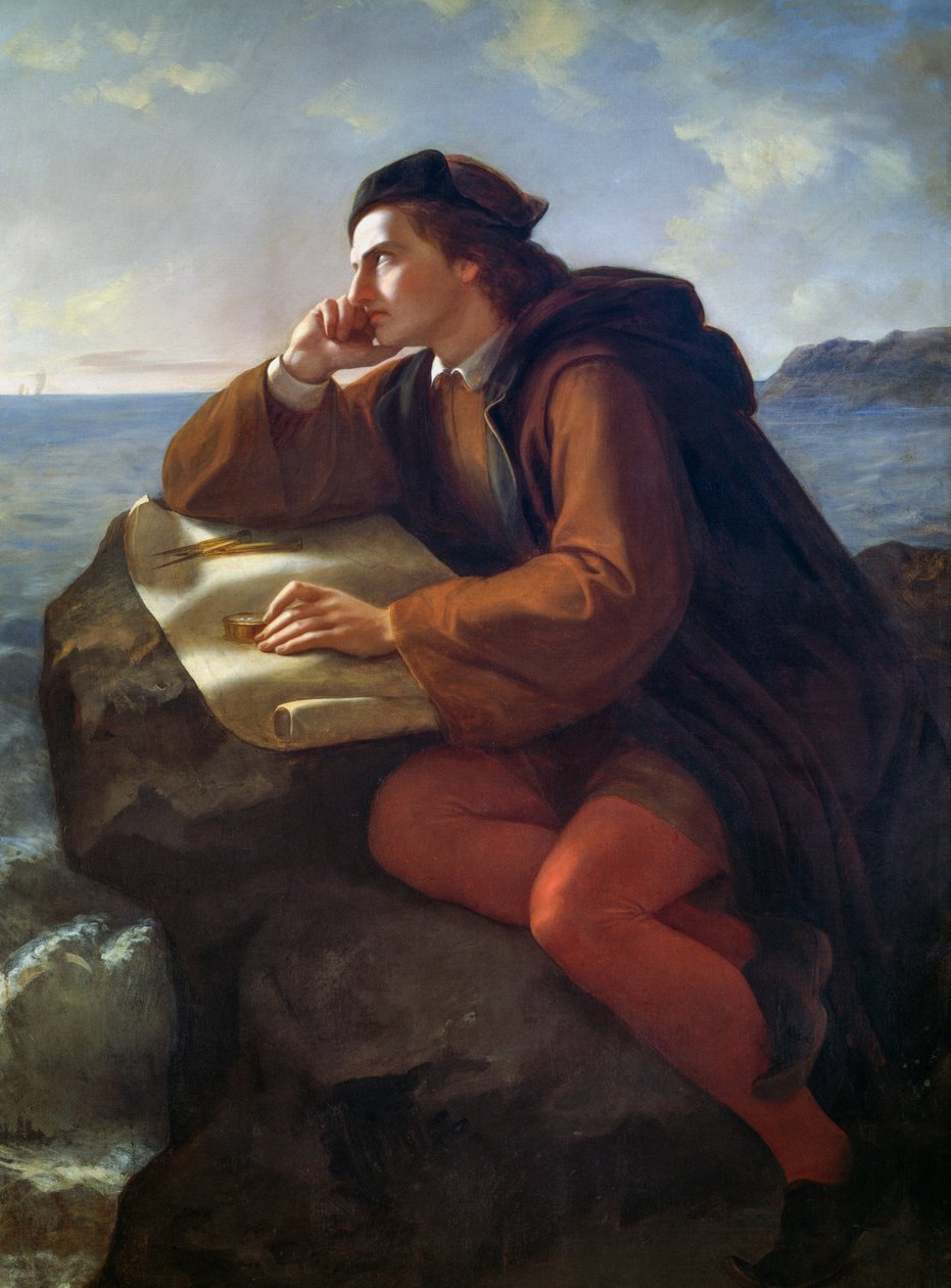 Inspiration af Christopher Columbus af José María Obregón