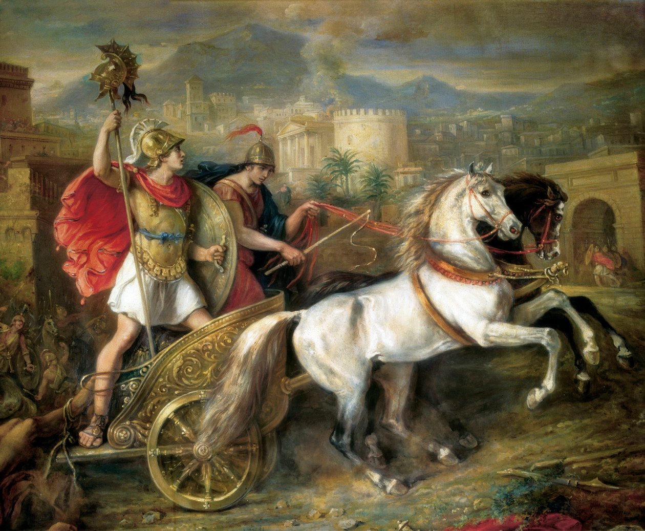 Achilles med Hectors krop af Jose Schmitz y Calvet