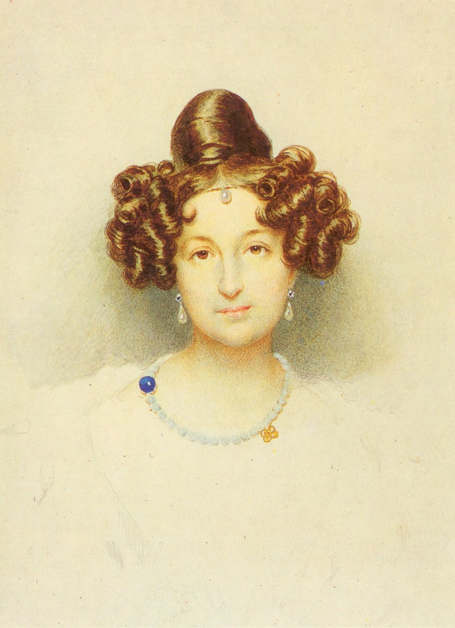 Portræt af grevinde Elisaweta Woronzowa (1792-1880) af Josef Eduard Teltscher