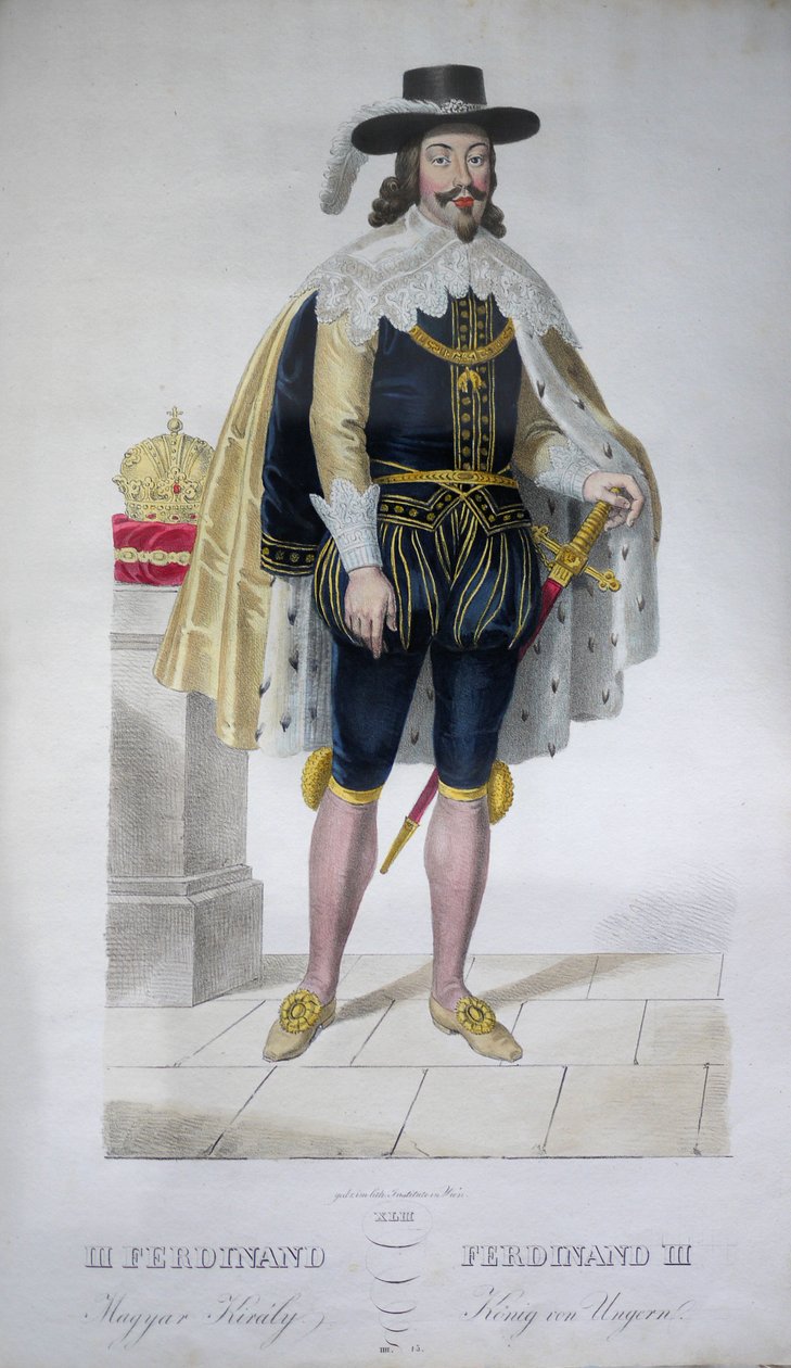 Ferdinand III. (1608-1657) af Josef Nikolaus Kriehuber