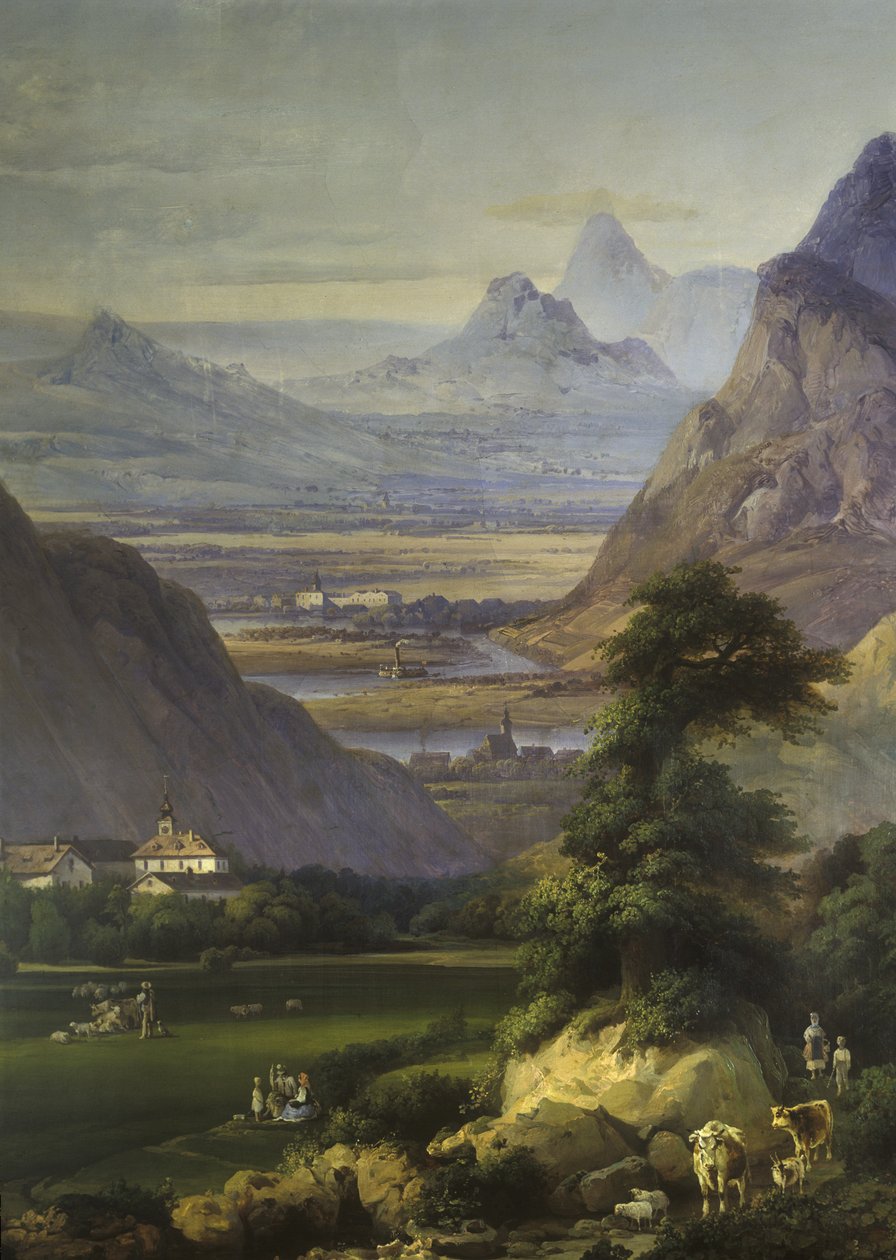 Landskab nær Kamýk, 1850