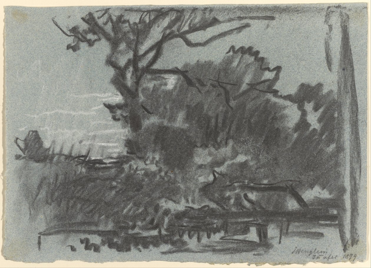 Skovscene af Josef Wenglein