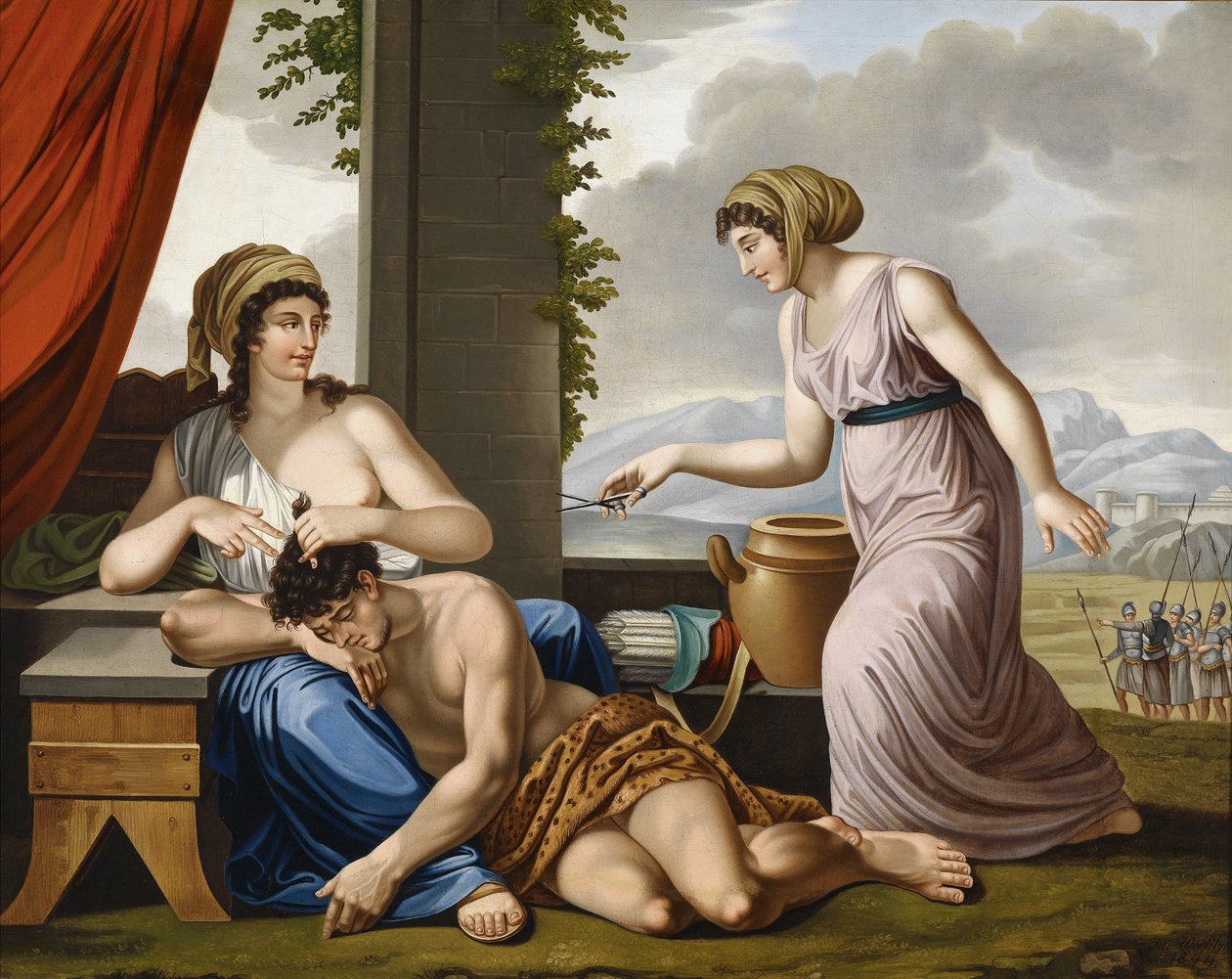 Samson og Delila af Josef Worlicek