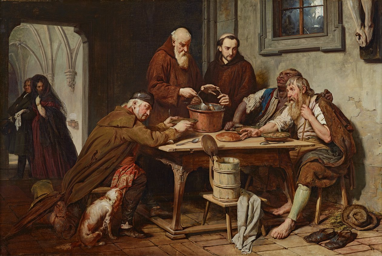 Klostersuppen af Josef Danhauser
