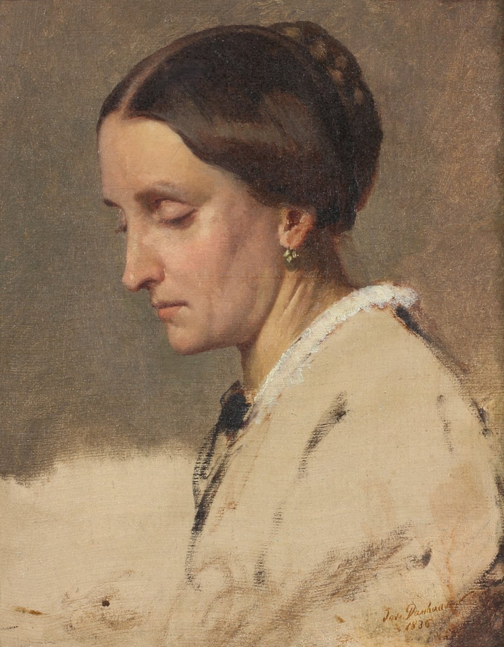 kvinde portræt af Josef Danhauser
