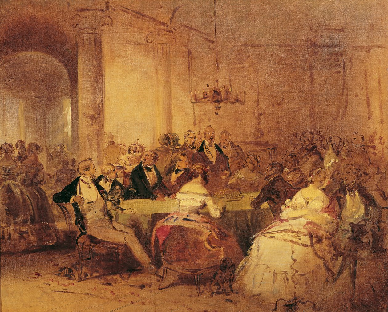 Samfundsscene af Josef Danhauser