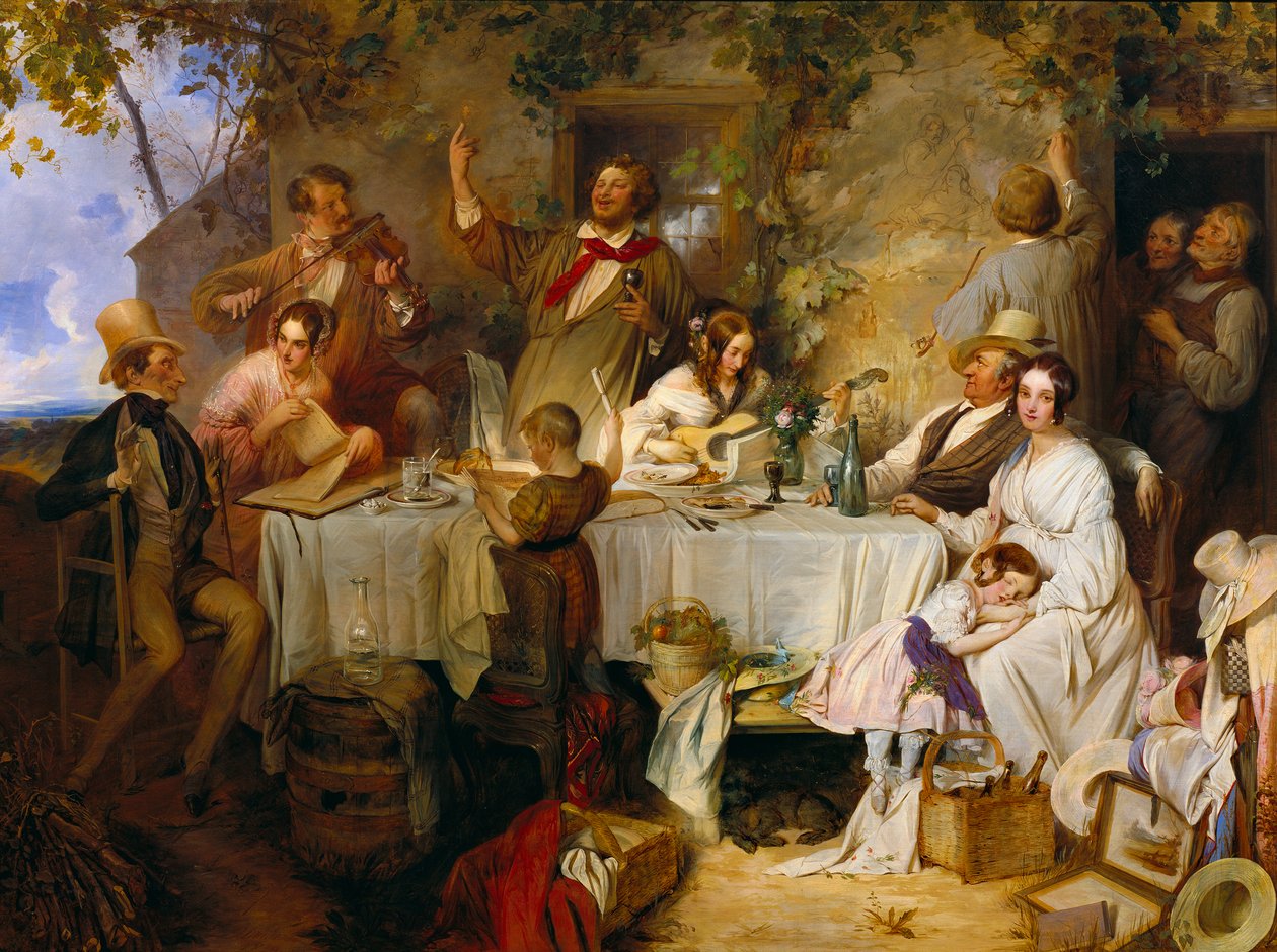 vin, kvinder og sang af Josef Danhauser