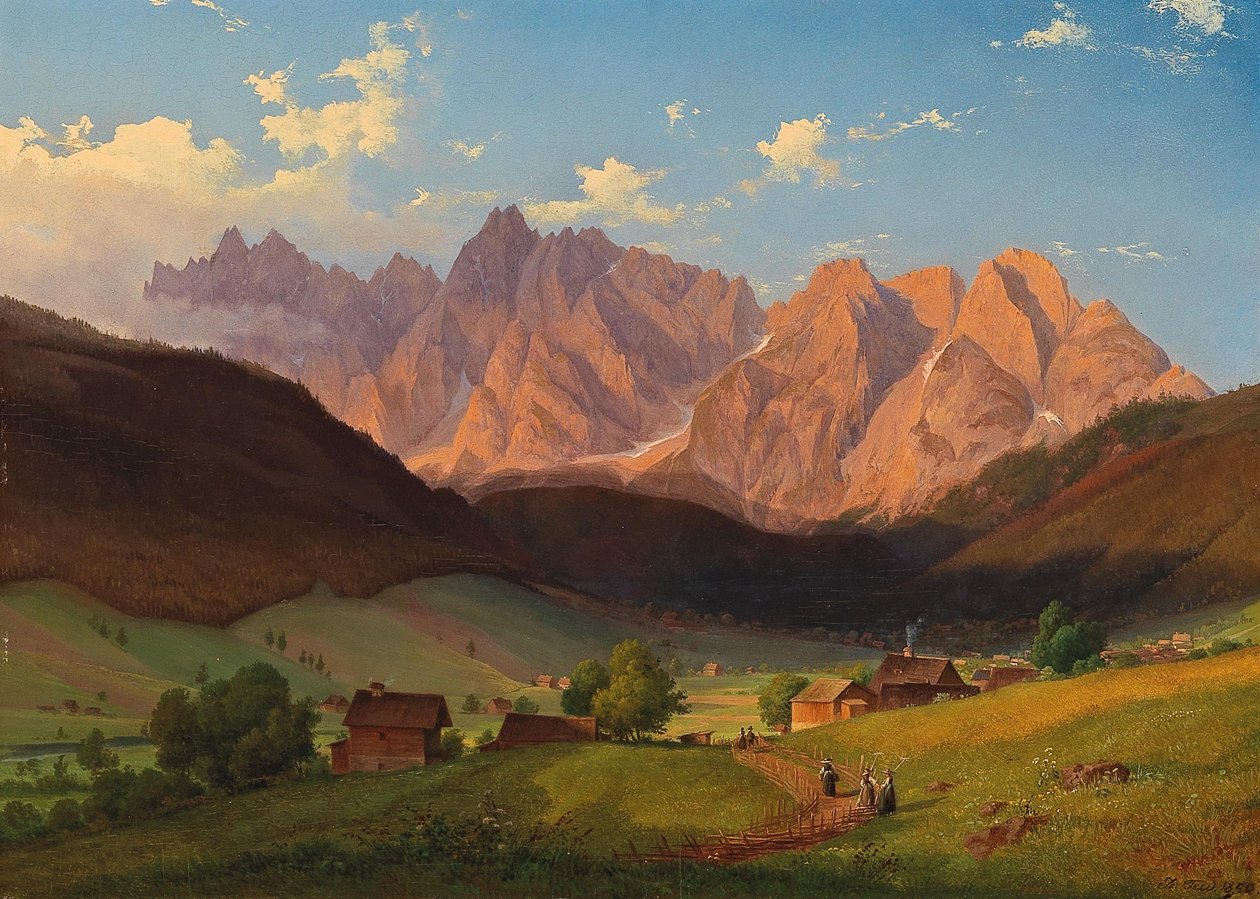 Udsigt til Triglav i Slovenien af Josef Feid