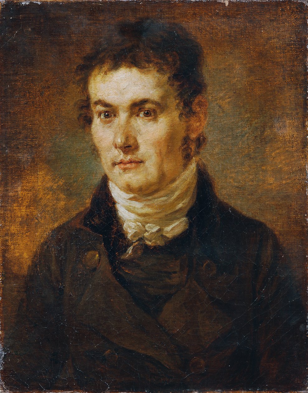 Mand med hvidt slips af Josef Georg von Edlinger