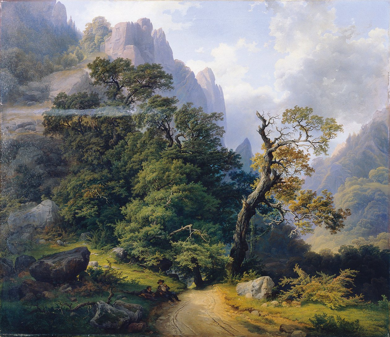 bjerglandskab af Josef Holzer