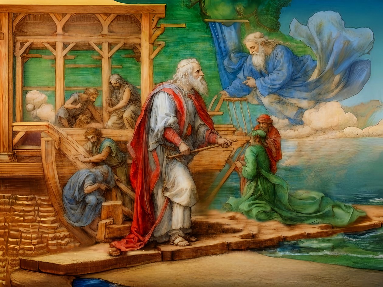 A1_Genesis_16-Noahs Ark af Josef Johann Michel