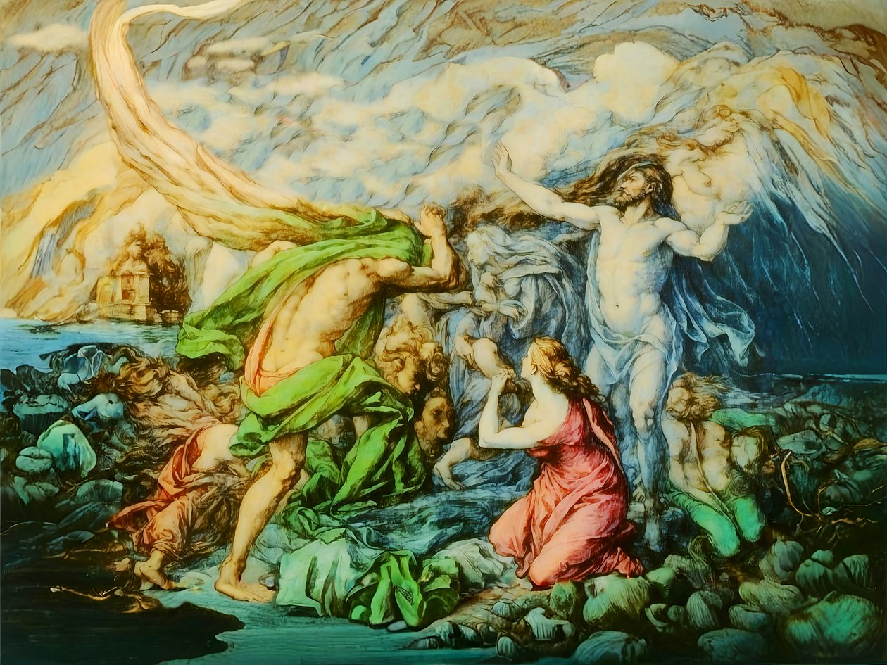 A1_Genesis_17-Noahs Ark og Syndfloden af Josef Johann Michel