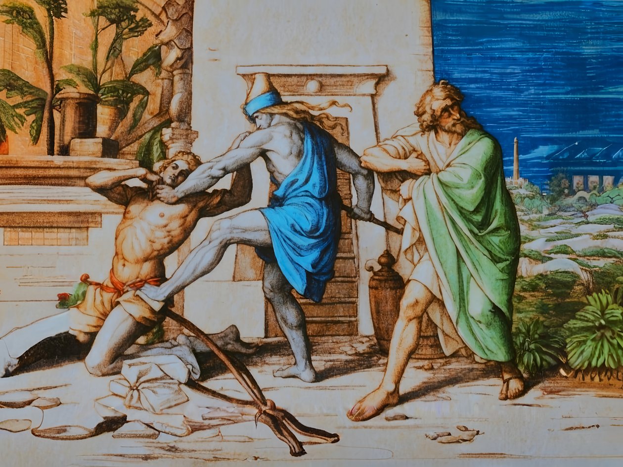 A2_Exodus_03_Moses dræber en egypter af Josef Johann Michel