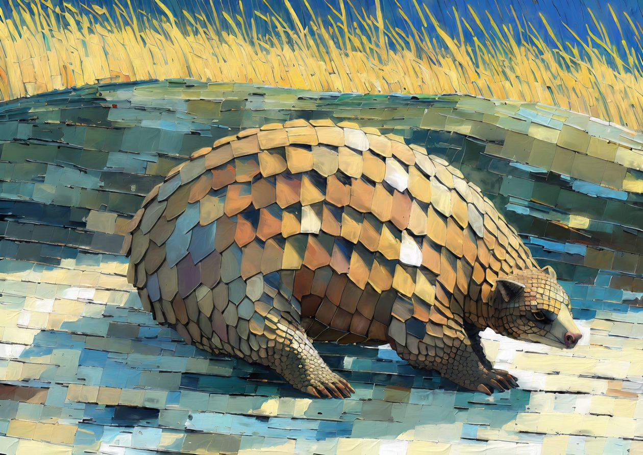 Dyr: pangolin 3 af Josef Johann Michel