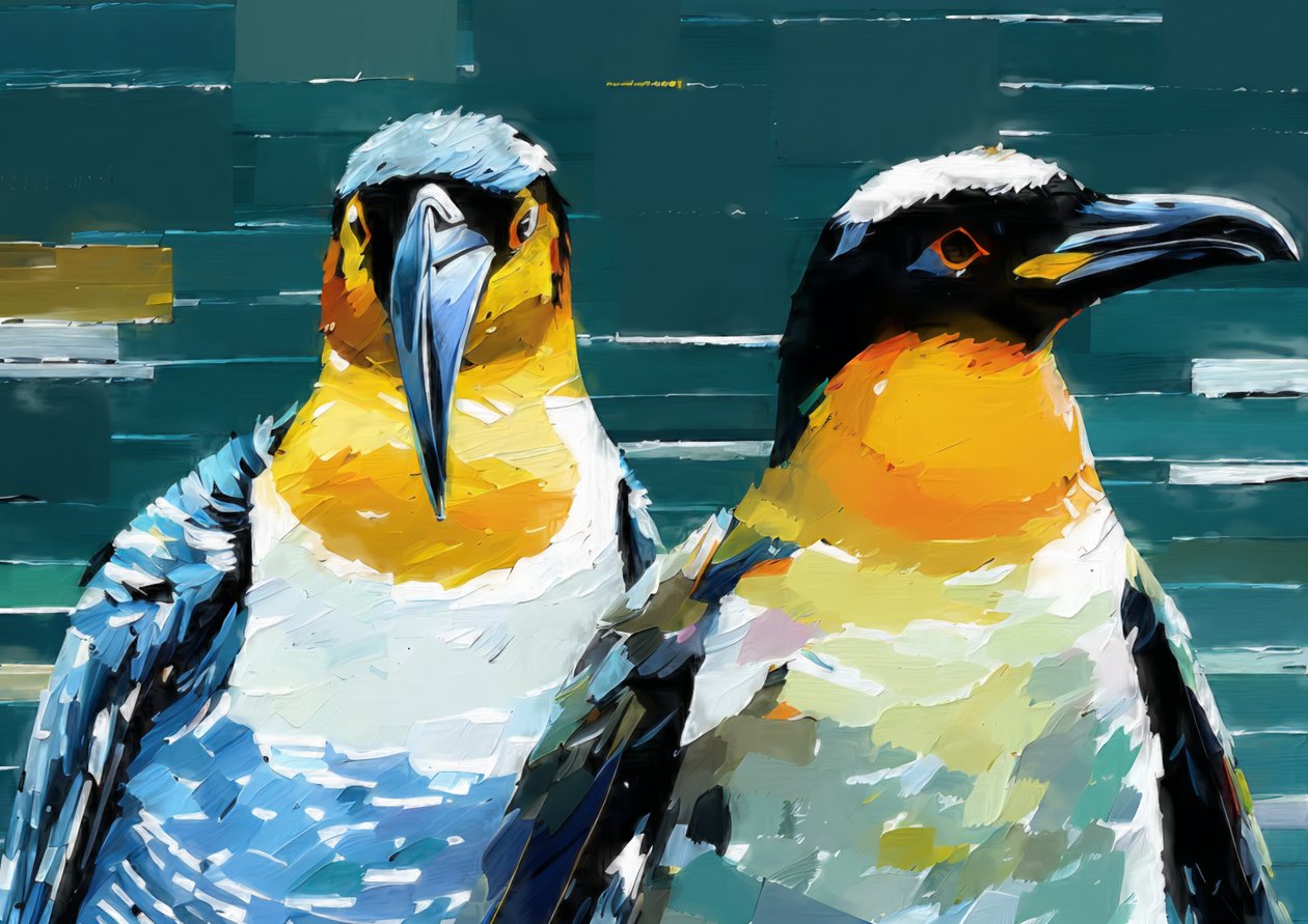 Eläimet: pingviini 1 af Josef Johann Michel