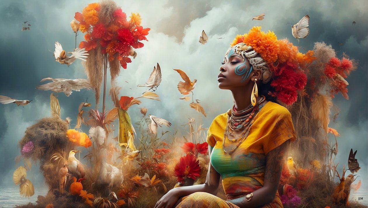 Dreamcore_dreamlike_scene-Aborigines_03 af Josef Johann Michel