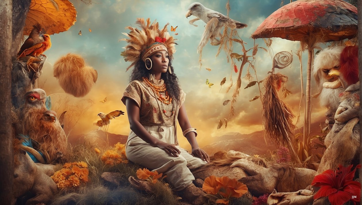 Dreamcore_dreamlike_scene-Aborigines_04 af Josef Johann Michel