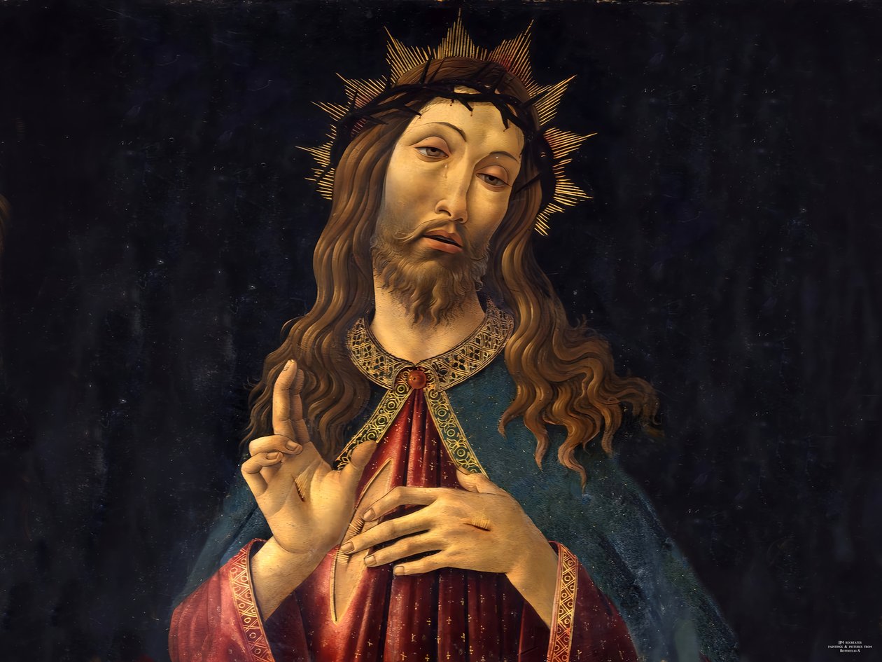 JJM-recreate_Botticelli-S_Jeus Christus le redempteur af Josef Johann Michel