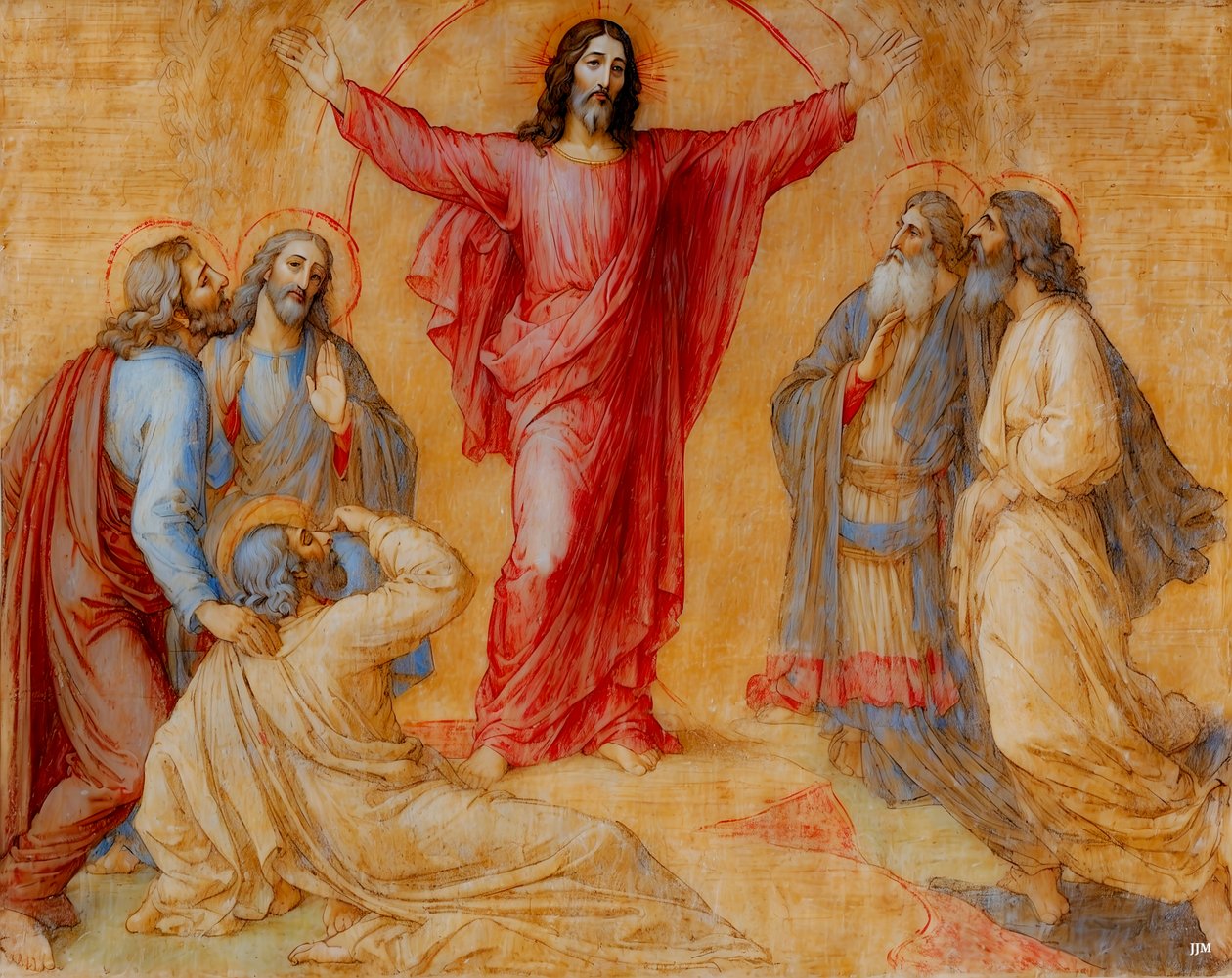 Jesus_Forklaring_02 af Josef Johann Michel