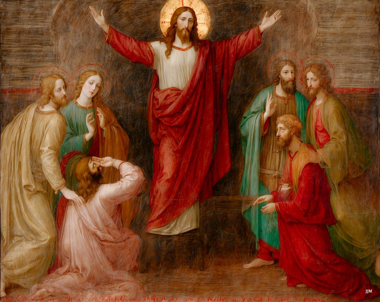 Jesus_Forklaring_03 af Josef Johann Michel