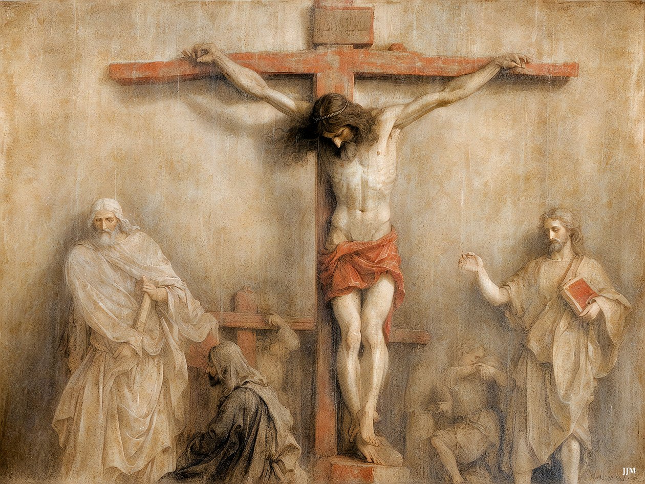 Jesus_på_korset_02 af Josef Johann Michel