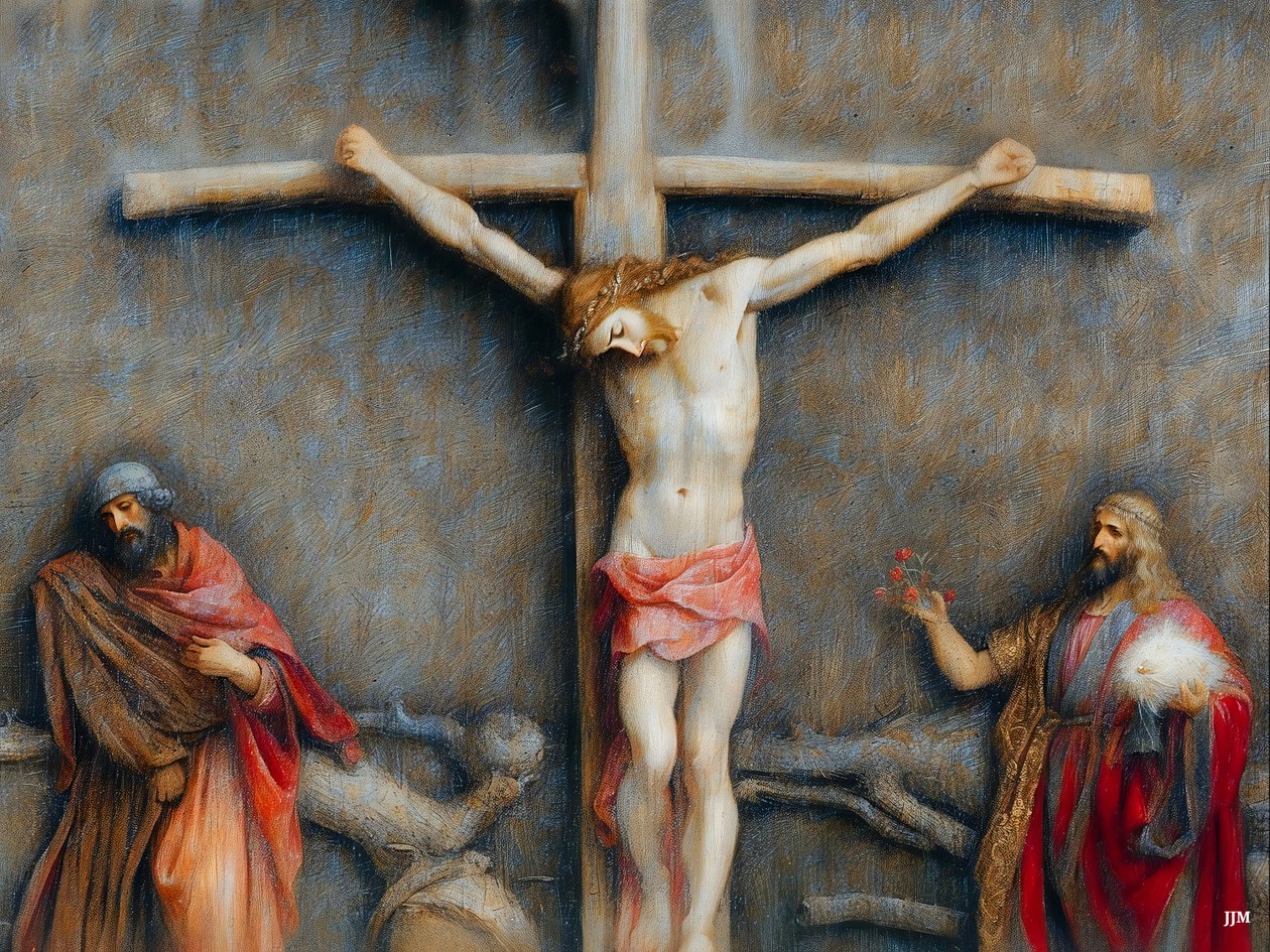 Jesus_på_korset_01 af Josef Johann Michel