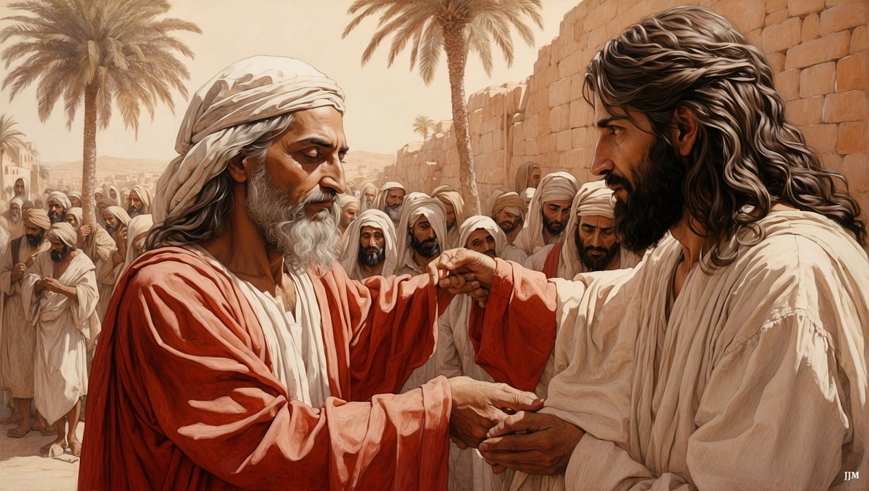 Jesus helbreder den blinde tigger_02 af Josef Johann Michel