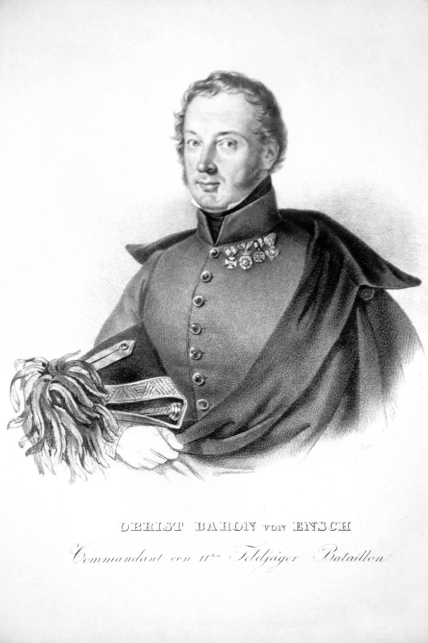 Franz Ensch Litho af Josef Kriehuber