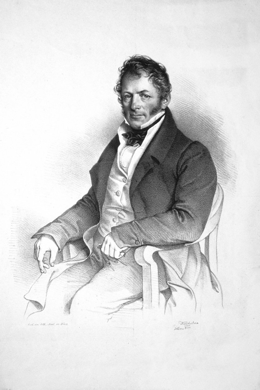 Franz Jäger Litho af Josef Kriehuber