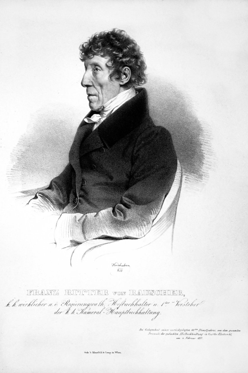 Franz Seraph Rauscher Litho af Josef Kriehuber