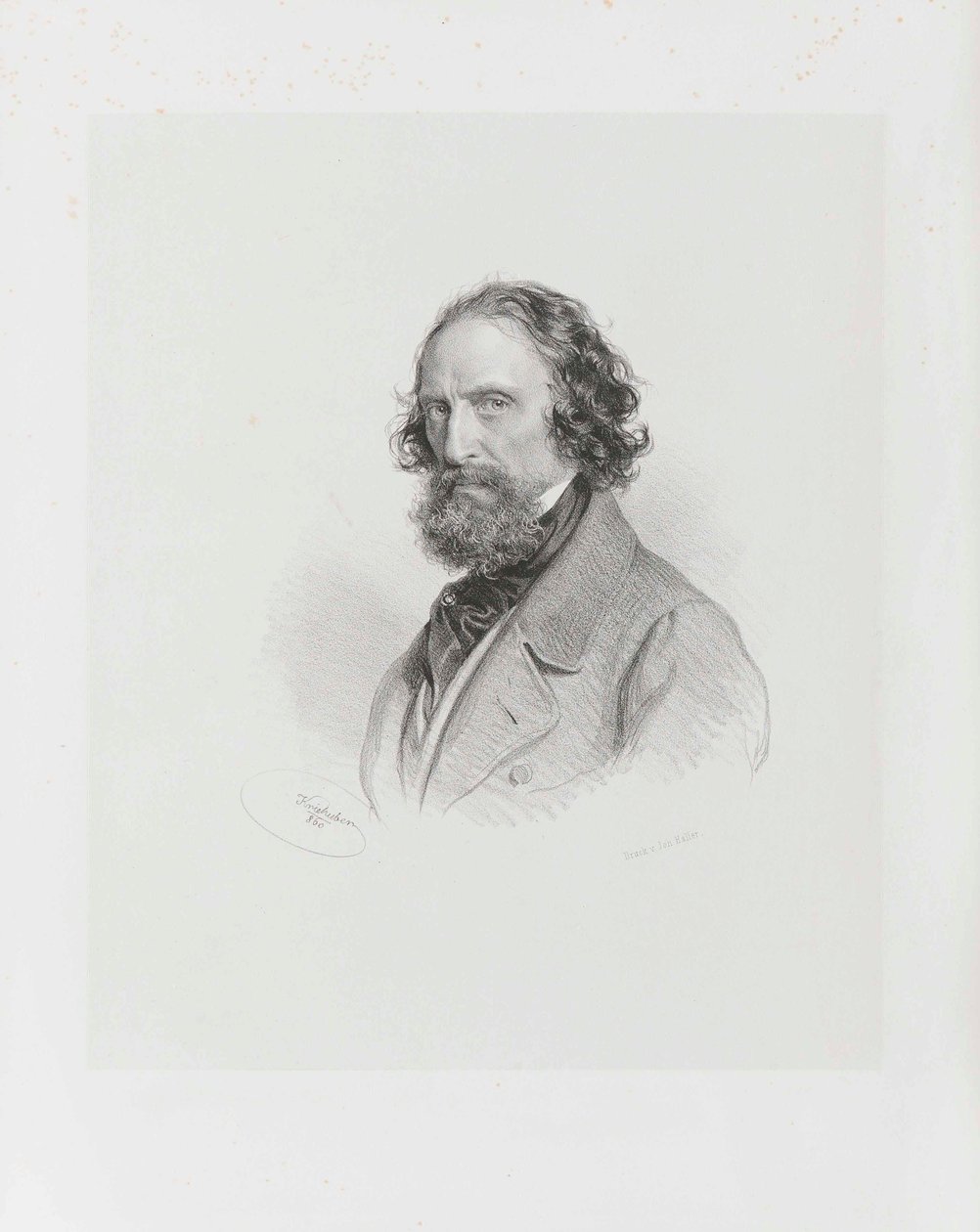 Selvportræt, 1860. af Josef Kriehuber