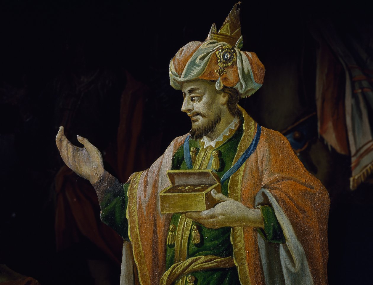 Balthasar, tilbedelse af Magi af Josef Renzler