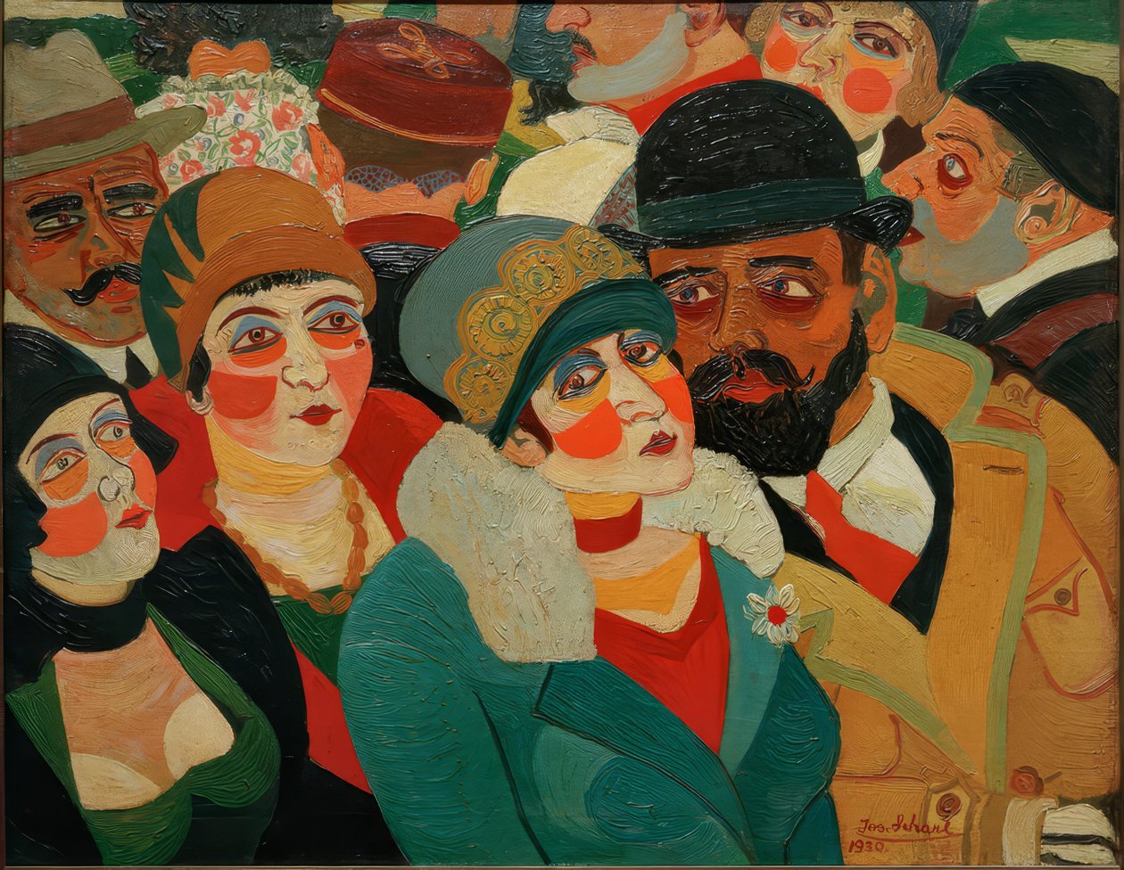 Parisisk gadebillede af Josef Scharl