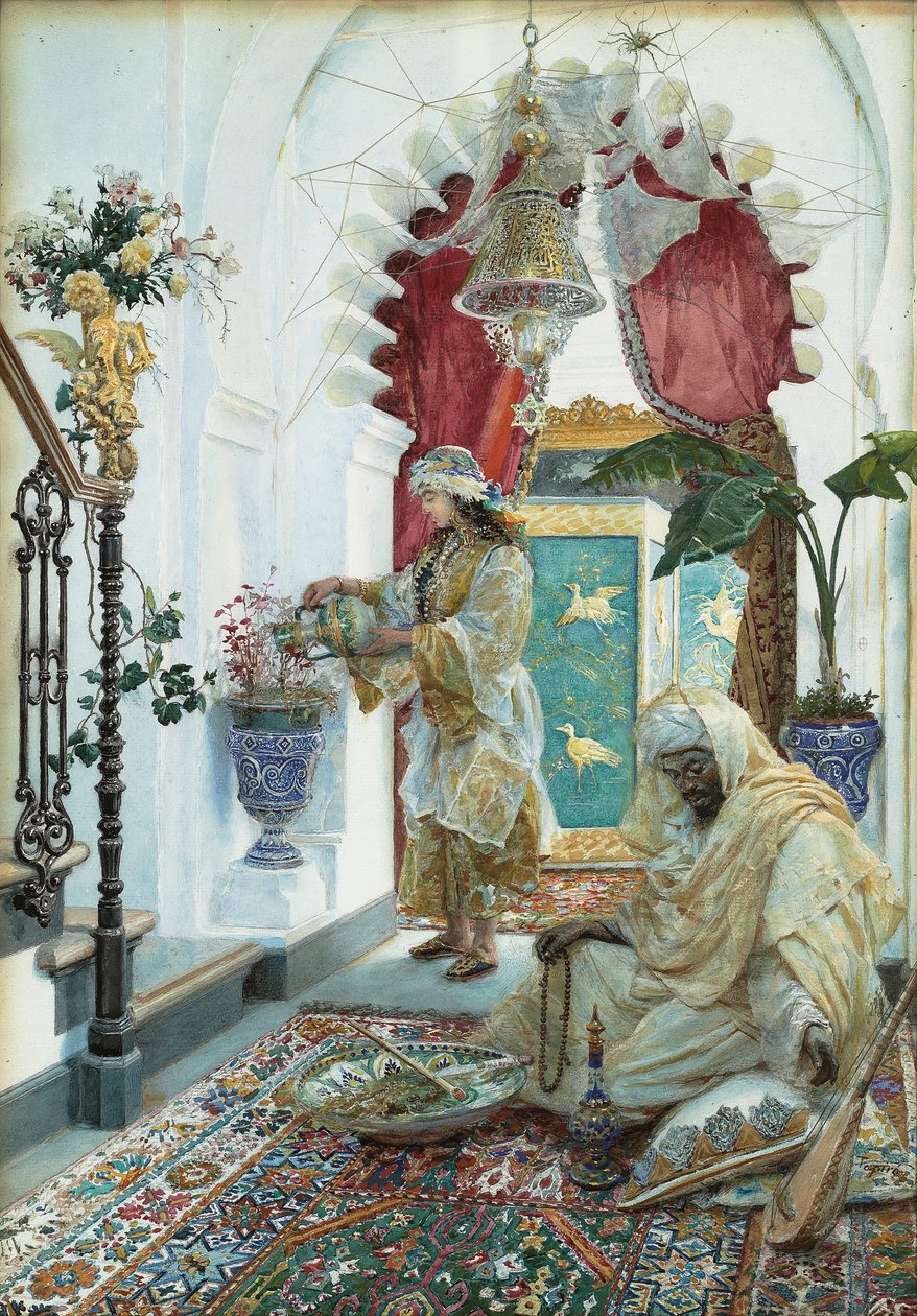 Et orientalsk atrium af Josep Tapiro Baro