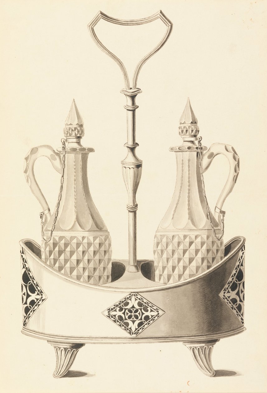Design til en Cruet Stand af Joseph Anton Seethaler Ii